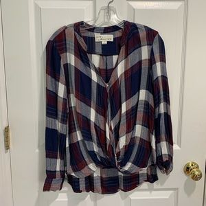 VINTAGE HAVANA plaid blouse